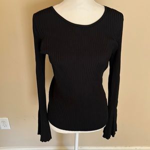 Lovely black top with flared sleeves
